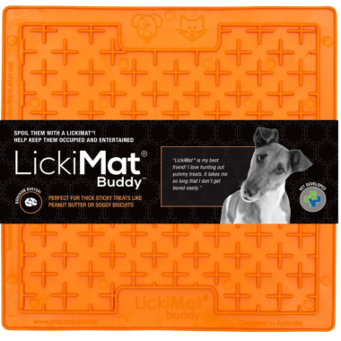 LickiMat Buddy laižymo kilimėlis oranžinis